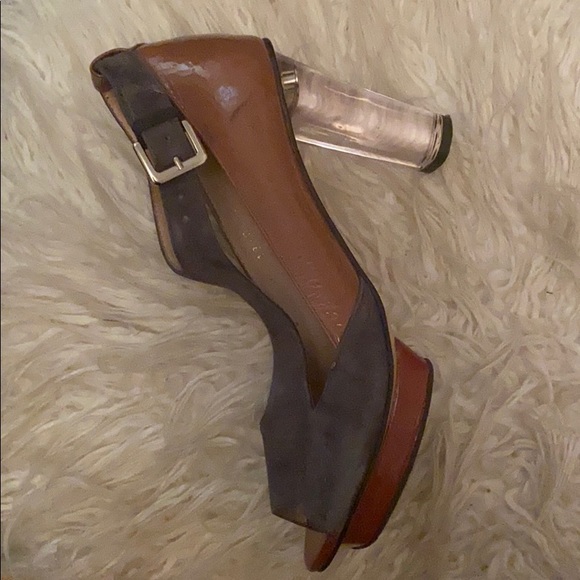 All Blacks suede patent lucite platform! 🤩 - Picture 3 of 3